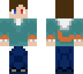 teenage boy with cyan hoodie and navy jeens