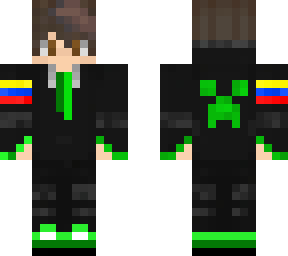 traje elegante verde