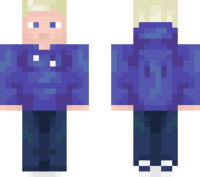 blue hoodie