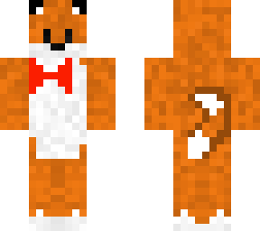 cute fox with bow tie