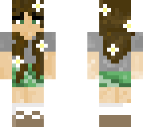 flower hair girl