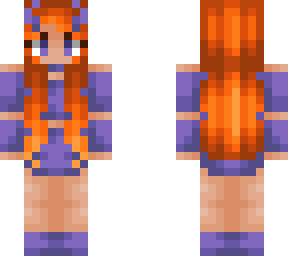 ginger girl loves purple