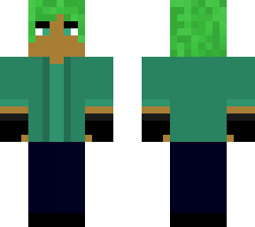 green haired boxer