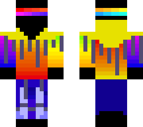 kinda lazy rainbow hoodie enderman