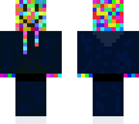 pixels in a hoodie