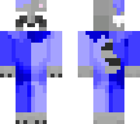 raccoon blue clown outfit