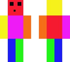 rainbow slime face