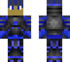 armored blue gamer