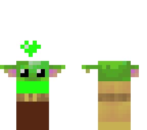 baby yoda but green verison