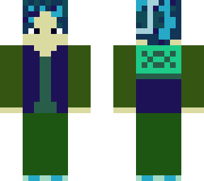 blue-haired boy