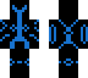blue robot warrior