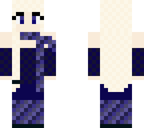 dark blue winter skin