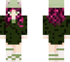 frog with maroon hair