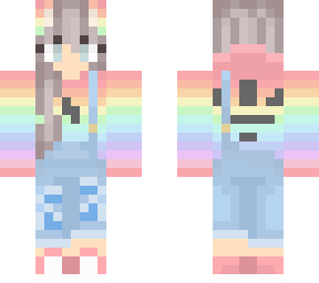girl with rainbow hoodie