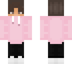 pink hoodie