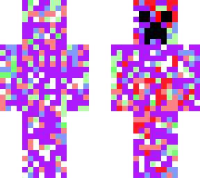 pixel explosion creeper- paint bucket