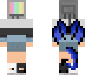 tv head with wings