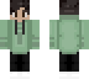 green hoodie
