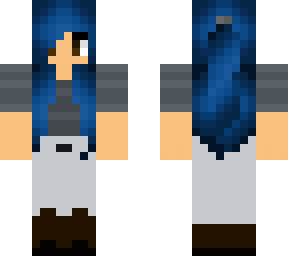 my skin but now blue hair