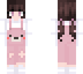 pink bear overall