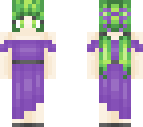 purple dress girl