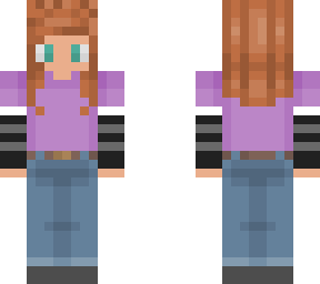 purple t-shirt girl