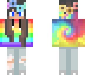 rainbow swirl and pride girl hoodie