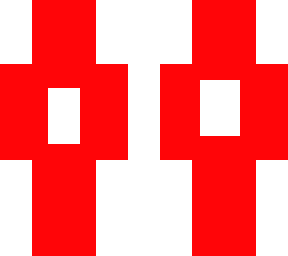 red paint with hole in body