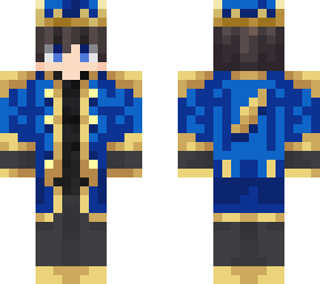 royal king in blue