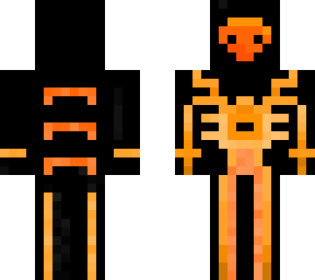 thelivingtombstone orange skull