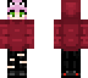 witch cat girl hood up