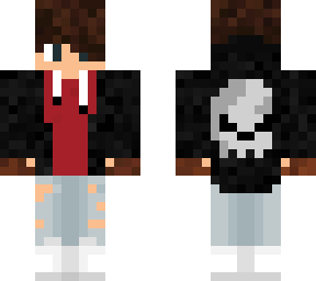 *test* layering hoodie/hair/skull