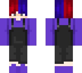 androgynous split hair skin