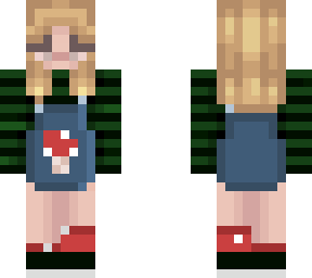 blonde girl with overalls and mushroom (final)