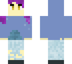 blue axolotl hoodie girl