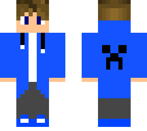 blue boy with jacket