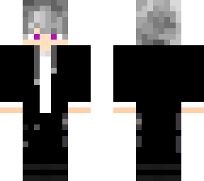 boy white hair and purple eyes (fixed)