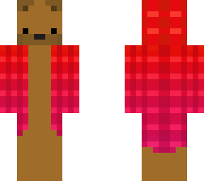 brown bear with jacket