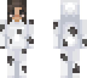 cow onesie girl short hair
