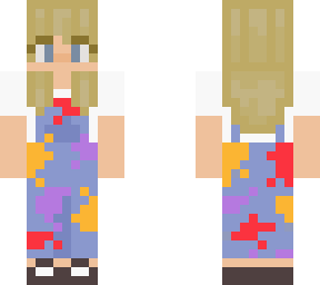 cute artist overall girl.