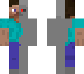 half robot steve