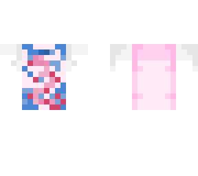 pink t-shirt with white sleeves - immortal