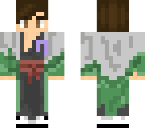 zachinni in a haori with ribbon