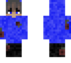 a boy with a blue hoodie and roses