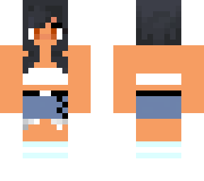 aphmau wo jacket. chain shorts