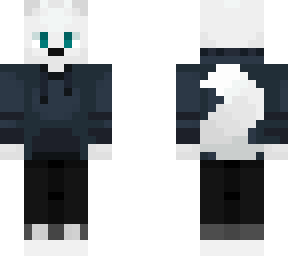 artic wolf with sweatshirt