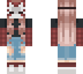 auburn w/ fox mask