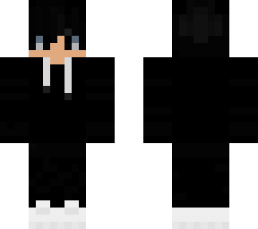 black and white hoodie skin