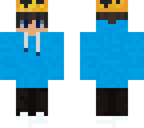 blue and black hoodie skin