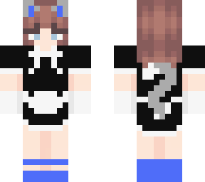 Blue Cat Maid | Minecraft Skin